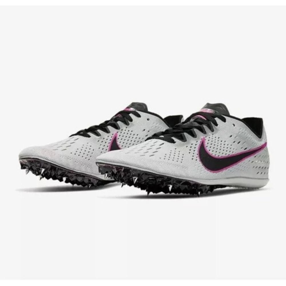 Nike Zoom Victory 3 Pure Platinum Blast Track Spikes Mens Sz 13 835997